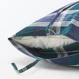 マドラスチェック　クッションカバー