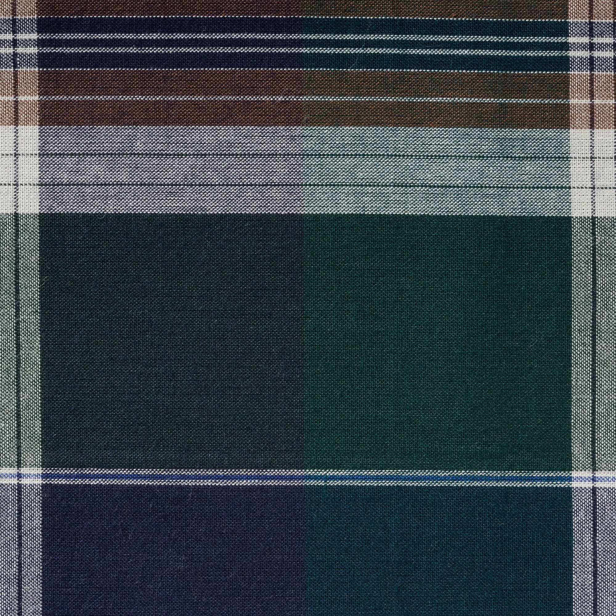 マドラスチェック　クッションカバー