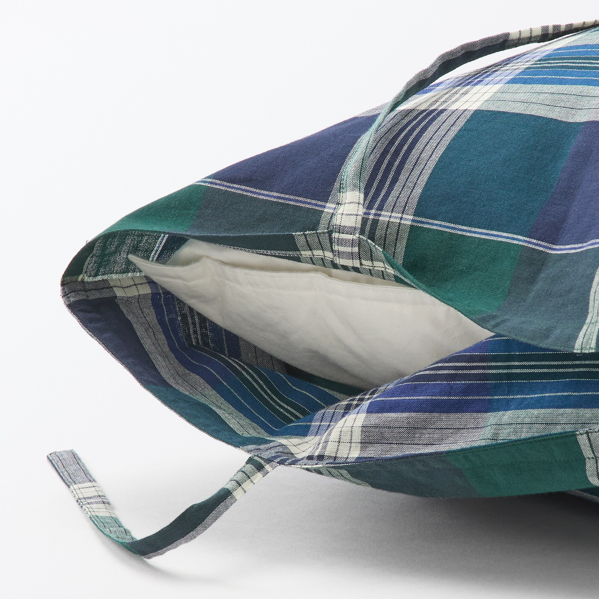 マドラスチェック　まくらカバー