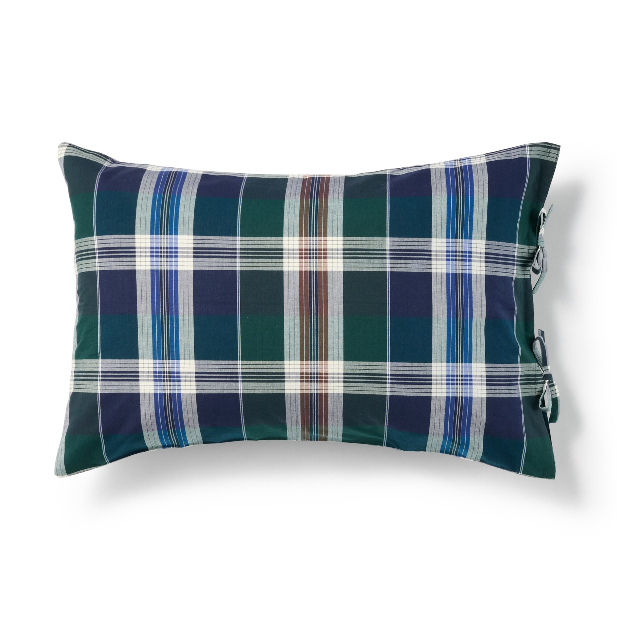 マドラスチェック　まくらカバー