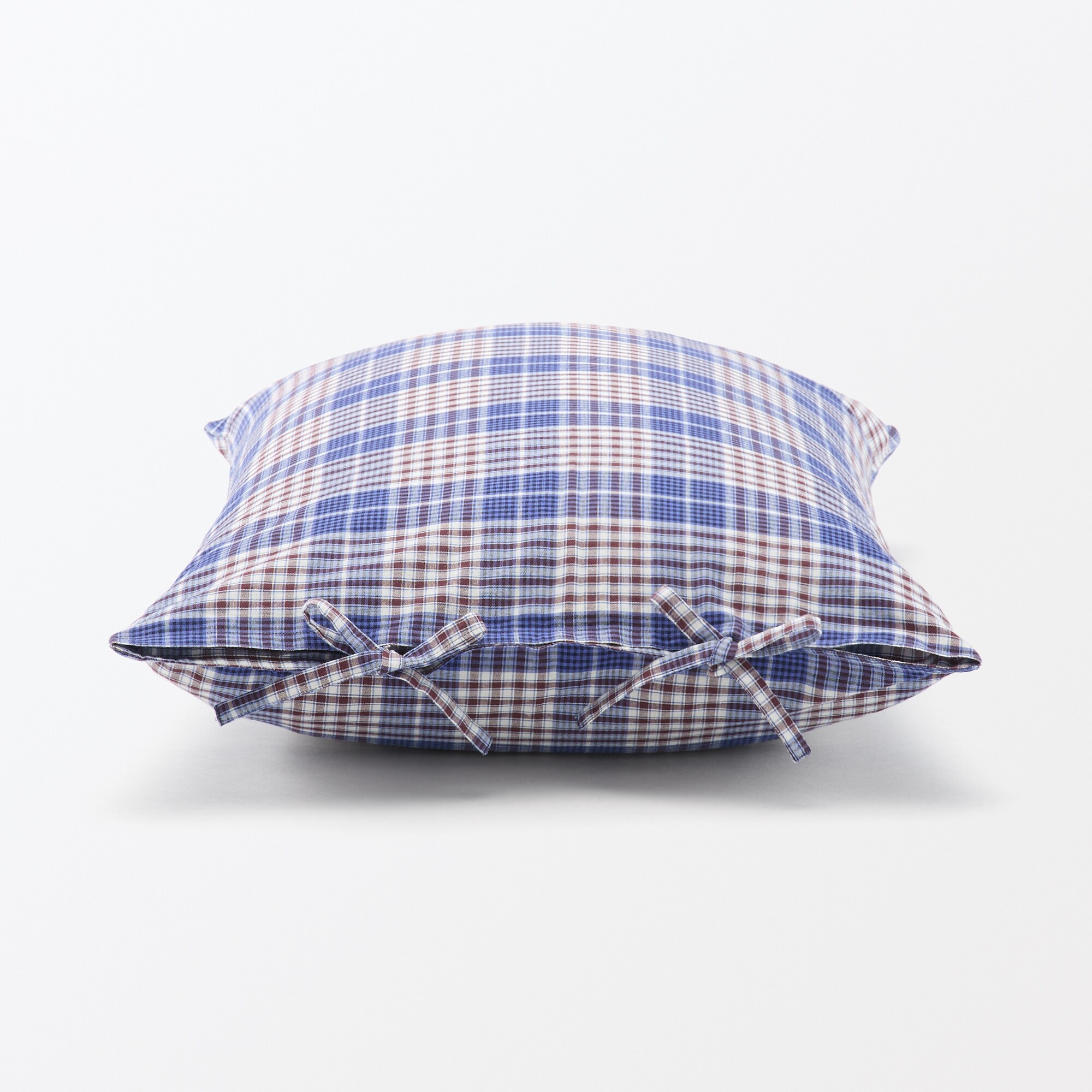 マドラスチェック　まくらカバー