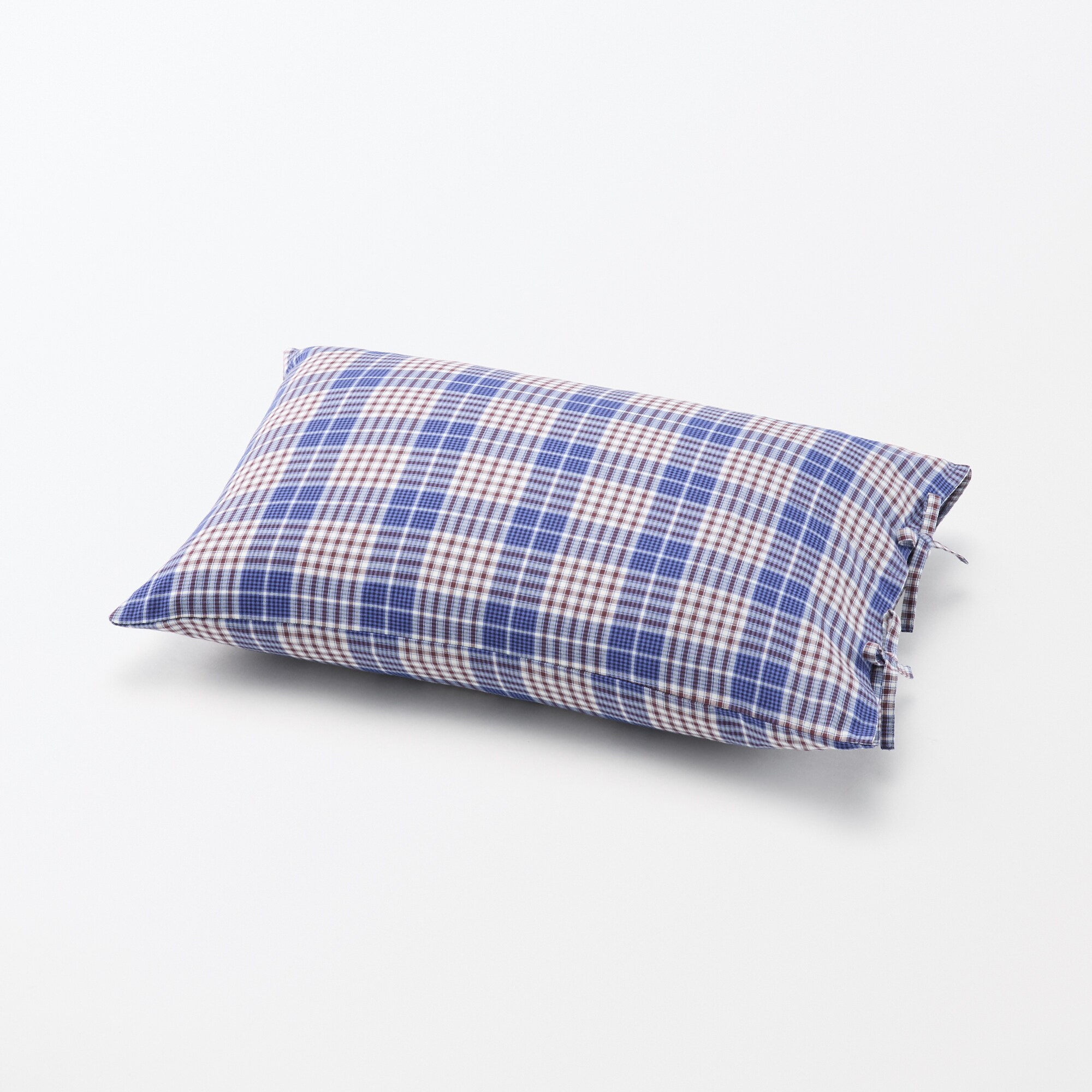 マドラスチェック　まくらカバー