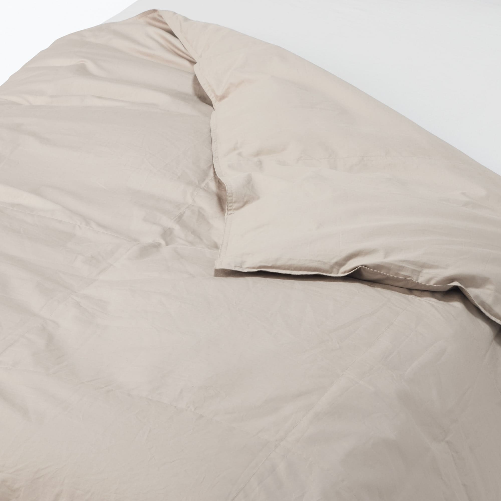 カバーがなくても使える 洗える羽毛薄掛ふとん／S | 無印良品