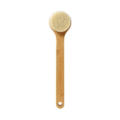 竹材シャワーブラシ　Ｌ　全長約３６．５ｃｍ