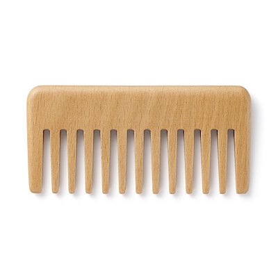 ブナ材ヘアコーム　全長約１０．７ｃｍ