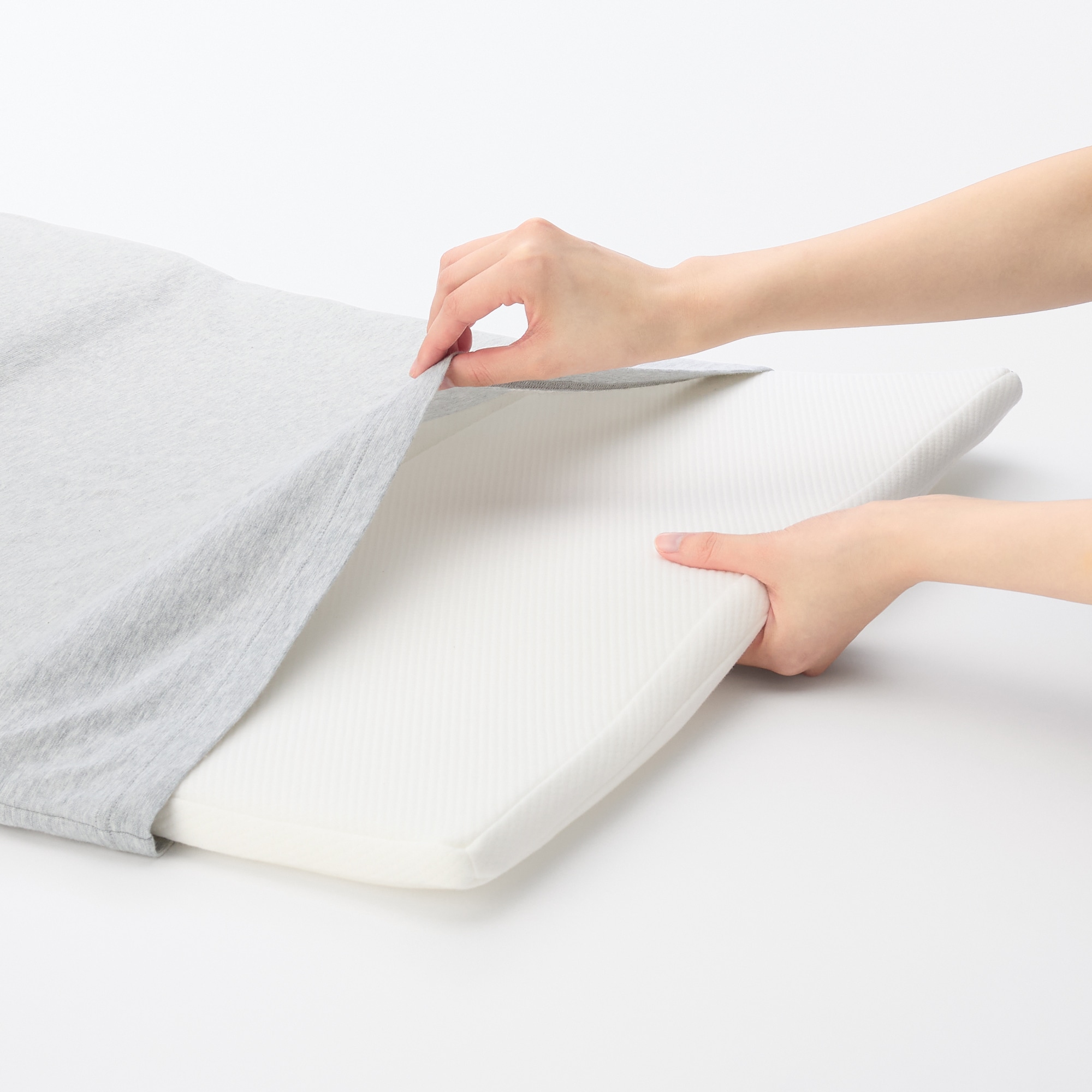 綿天竺　高さが調整できるまくら用カバー