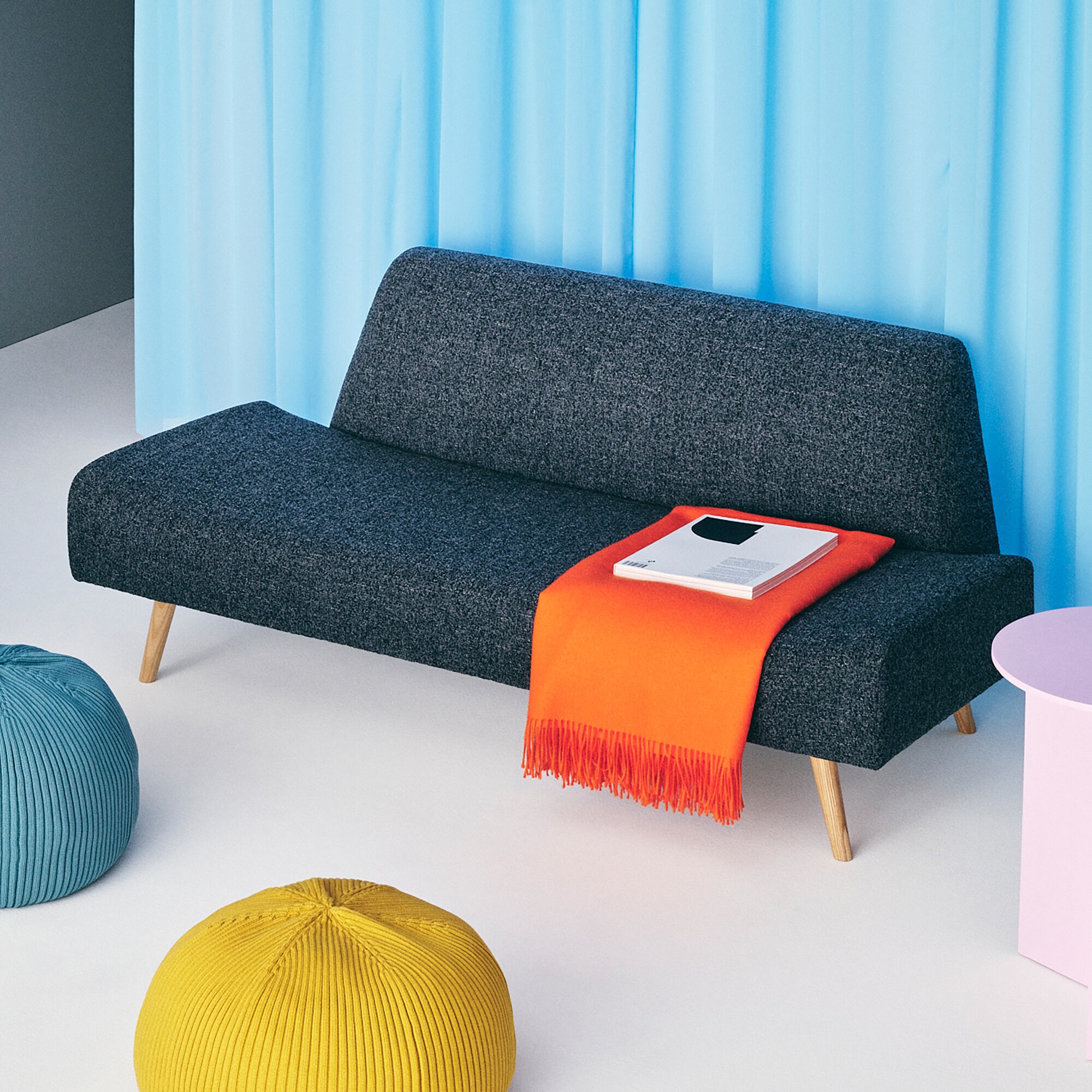 IDEE AOソファ　無印良品 IDEE］AO SOFA （2） BOUCLE BLACK | 無印良品
