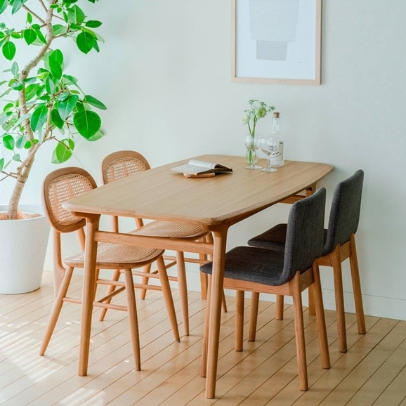 MUJI 無印良品　Iki dining table 1400 IDEE］セット IKI DININGTABLE