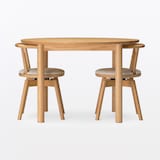 オーク材テーブル　直径１１０ｃｍ