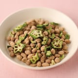 素材の栄養おやつ　たんぱく質　納豆＆オクラ　梅風味