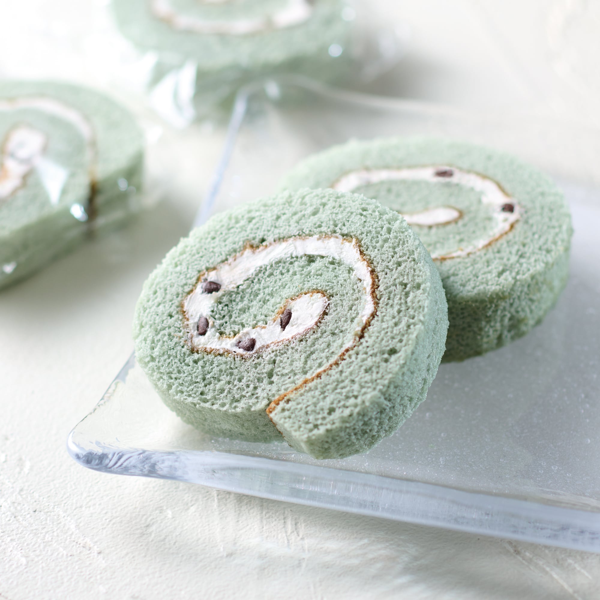 チョコミントロールケーキ