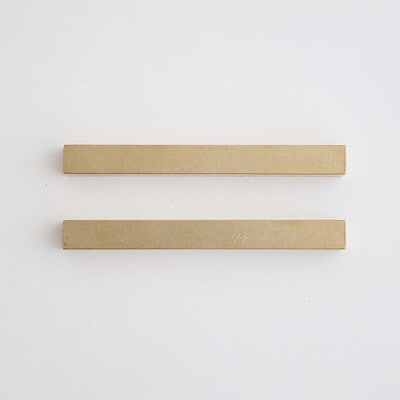 ［ＩＤＥＥ］ａｃｔｕｅｌ　ｍｅｔａｌ　真鍮箸置き　ロング　ペア