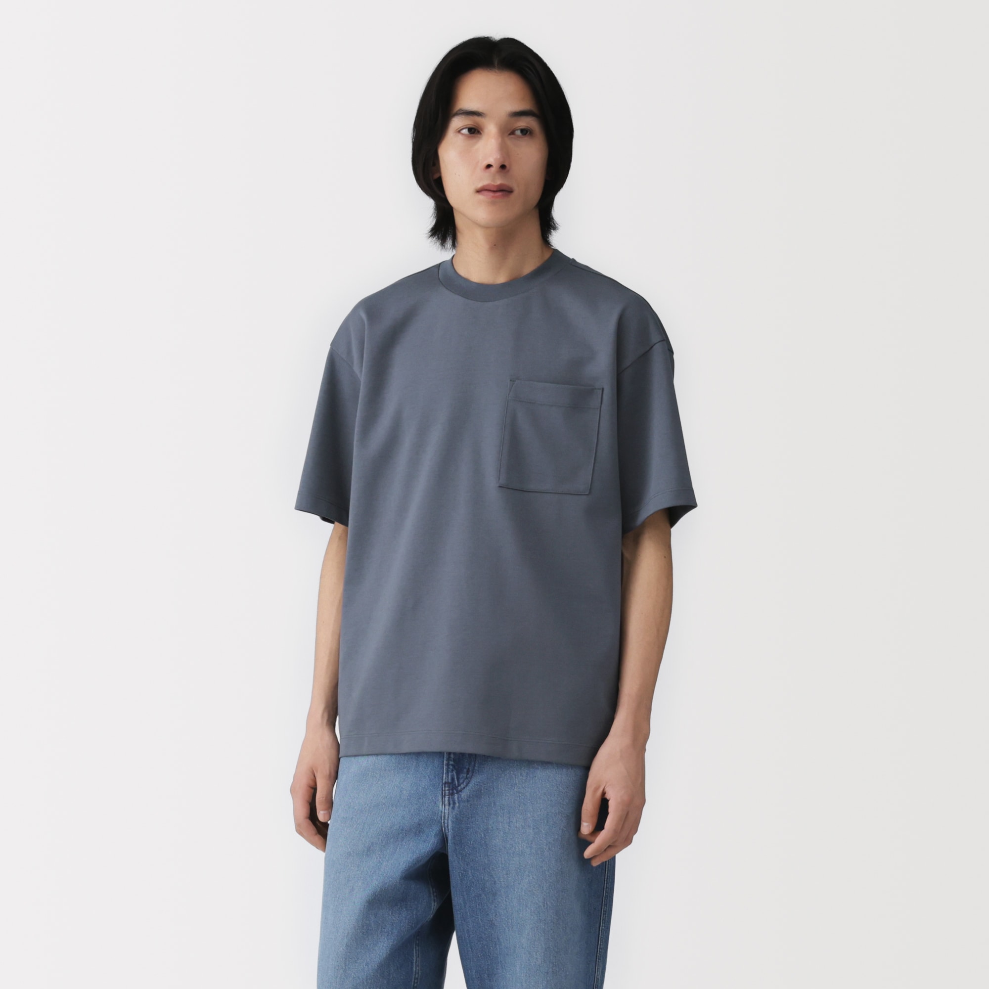 紳士　涼感ＵＶカットワイド半袖Ｔシャツ