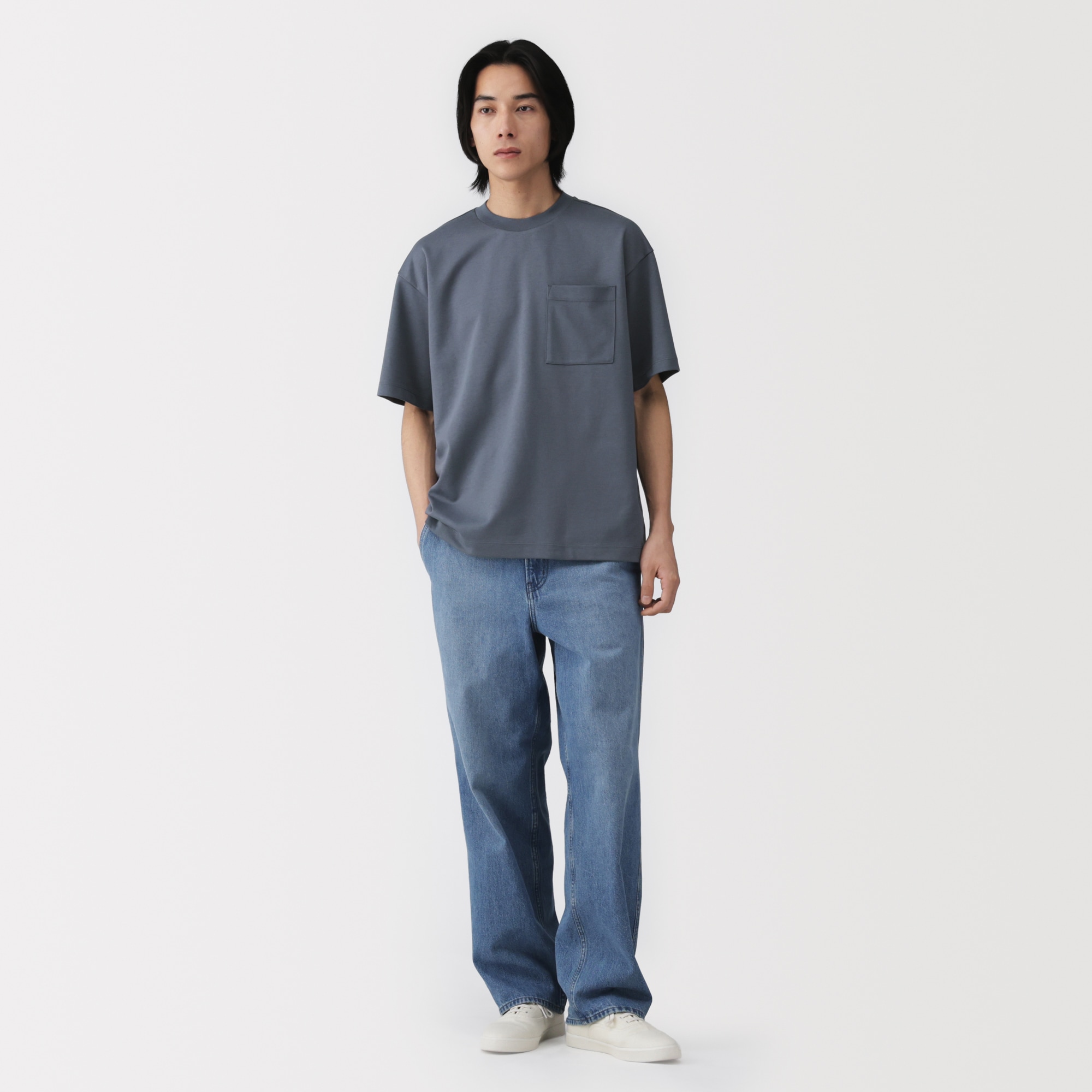 紳士　涼感ＵＶカットワイド半袖Ｔシャツ