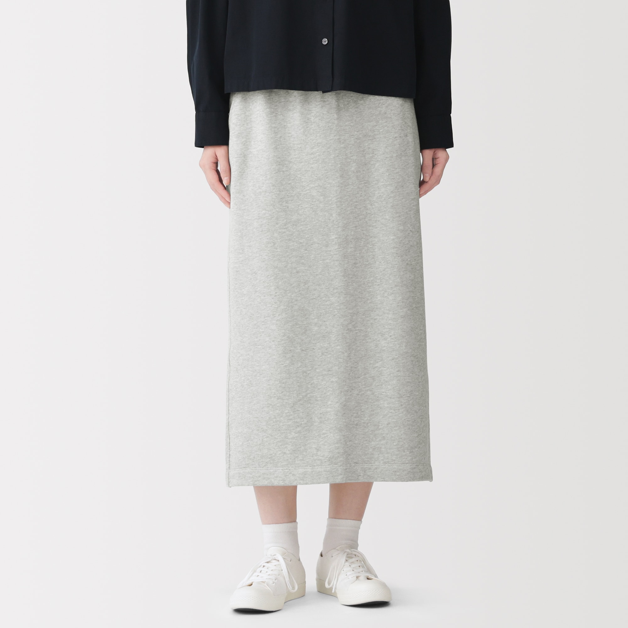 婦人 裏毛スウェットⅠラインスカート | 無印良品