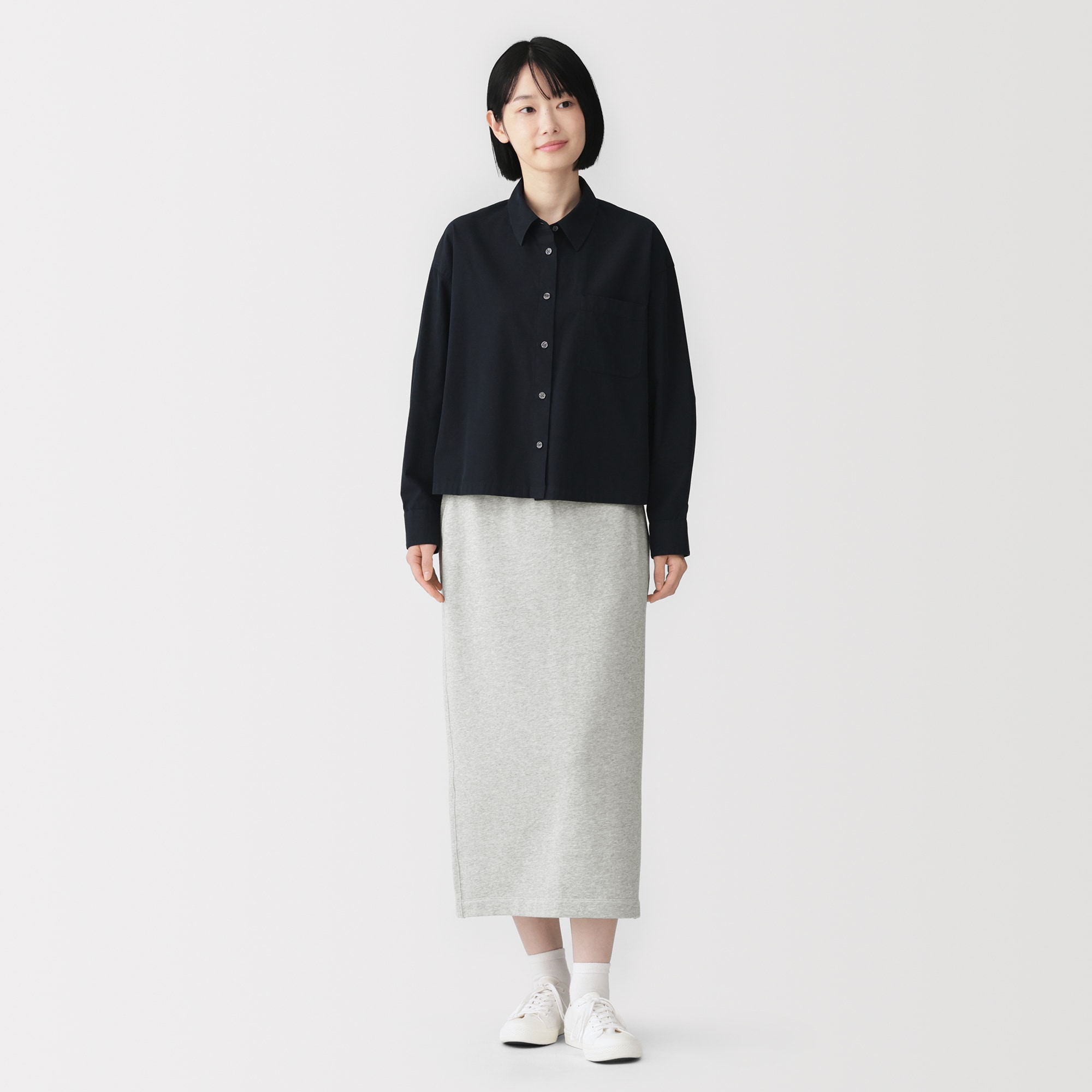 婦人 裏毛スウェットⅠラインスカート | 無印良品