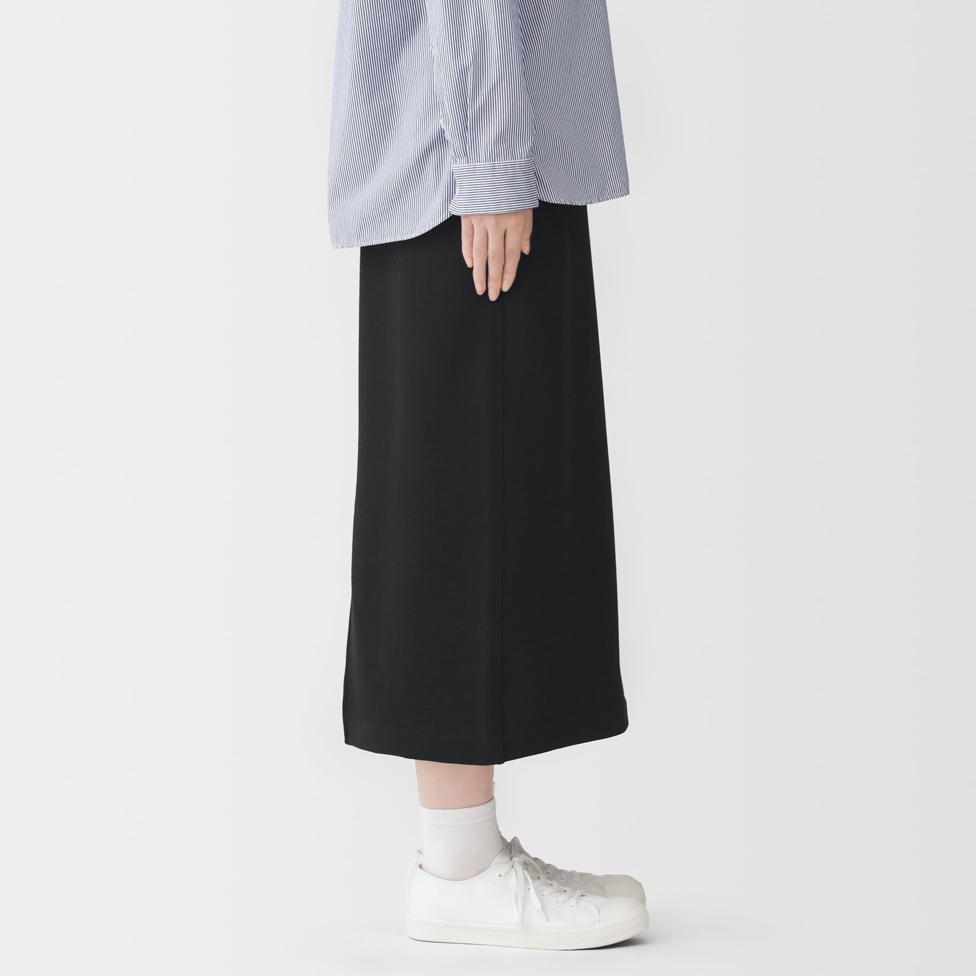 婦人 裏毛スウェットⅠラインスカート | 無印良品