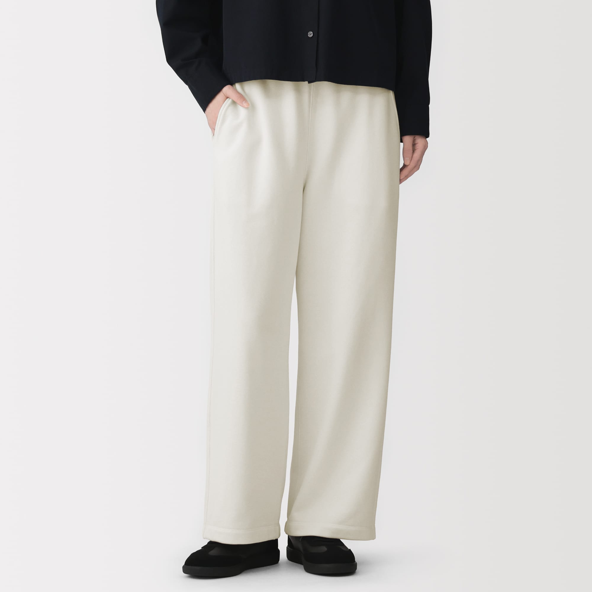 婦人 裏毛スウェットワイドパンツ | 無印良品
