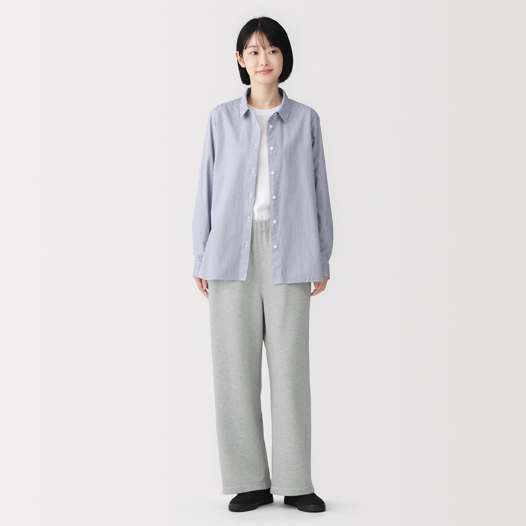 婦人　裏毛スウェットワイドパンツ