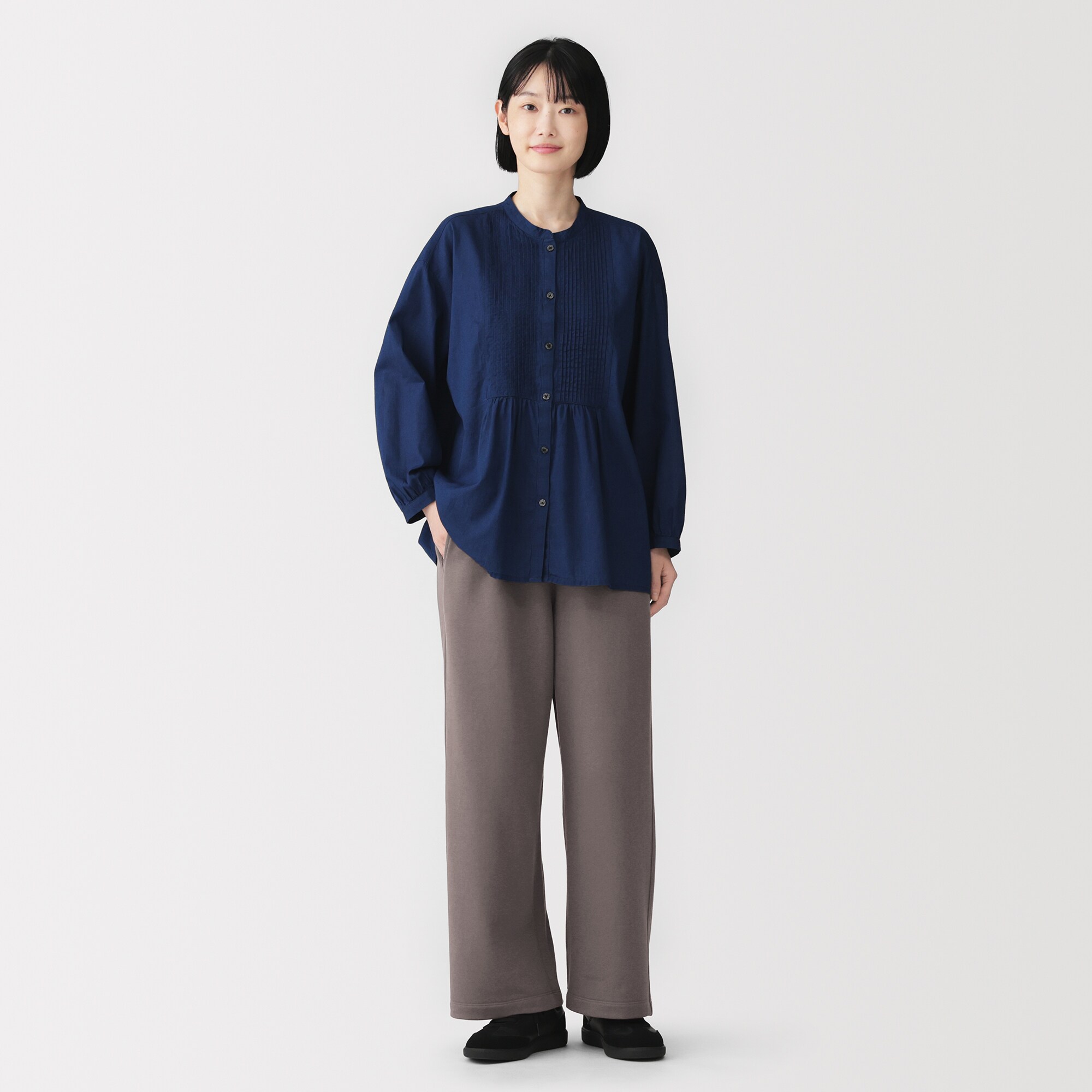 婦人　裏毛スウェットワイドパンツ