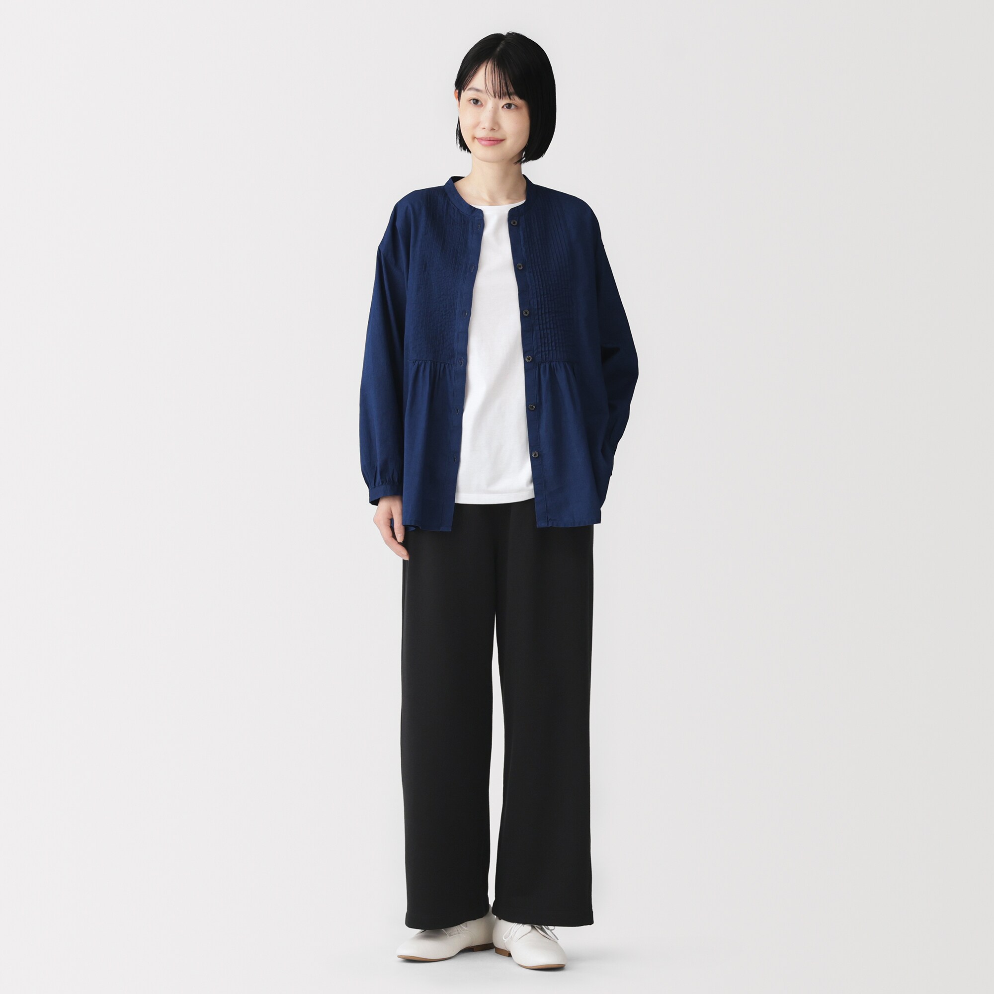 婦人　裏毛スウェットワイドパンツ