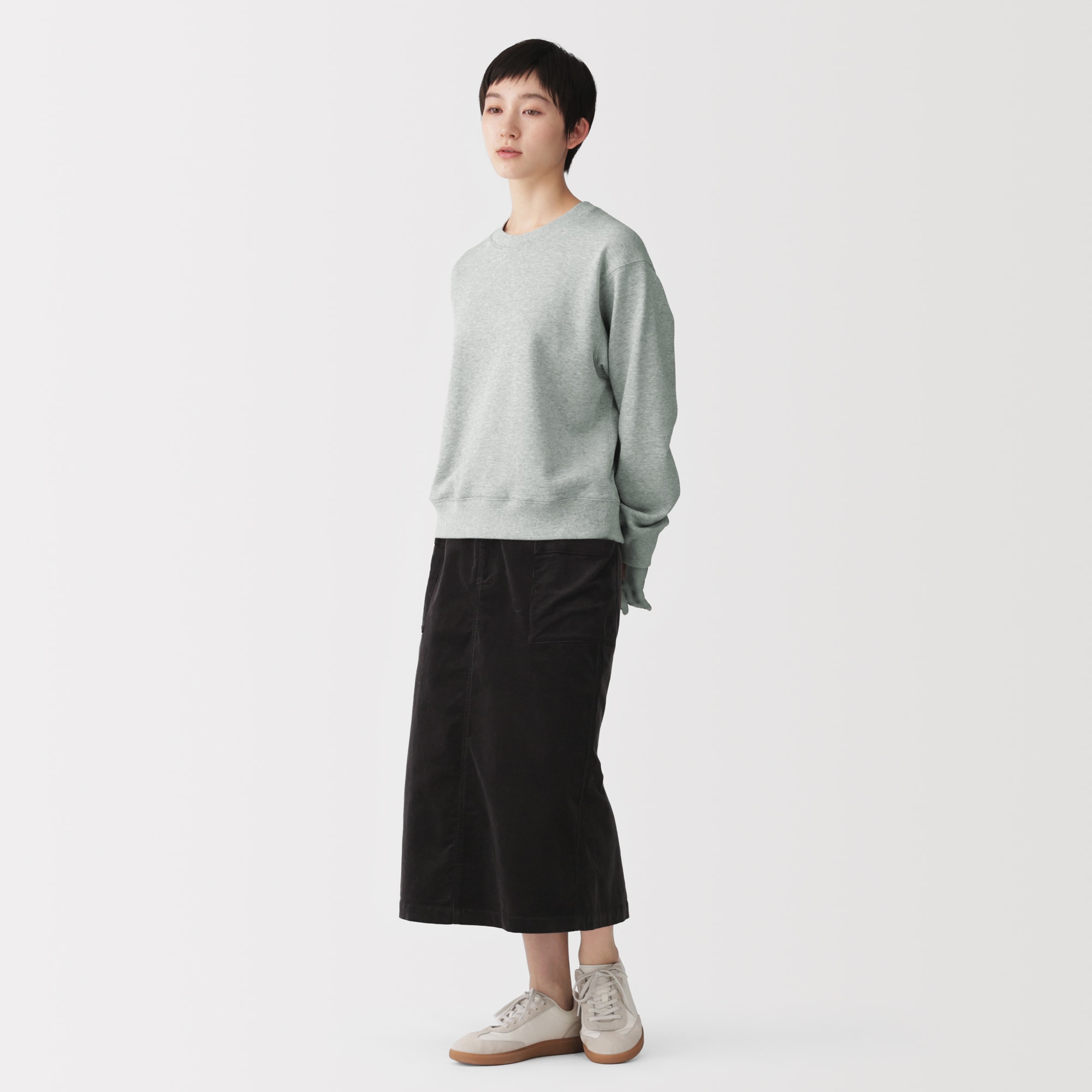 婦人　裏毛スウェットプルオーバー