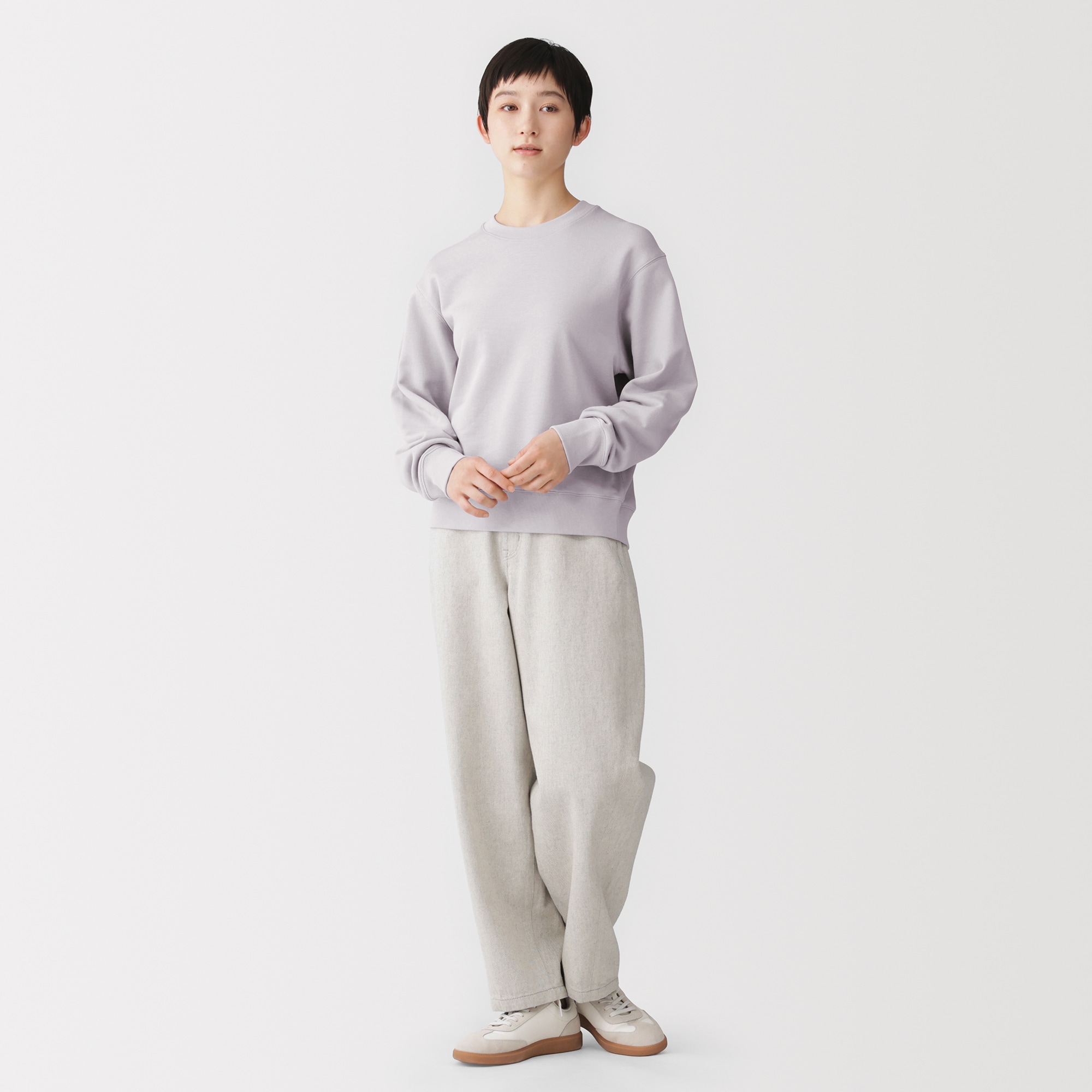 婦人　裏毛スウェットプルオーバー