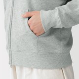 婦人　裏毛スウェットフルジップパーカ