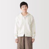婦人　裏毛スウェットフルジップパーカ