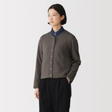 婦人　裏毛スウェットカーディガン
