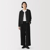 婦人　裏毛スウェットカーディガン