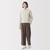 婦人　裏毛スウェットカーディガン
