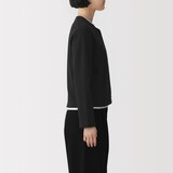 婦人　裏毛スウェットカーディガン