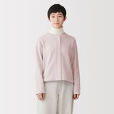 婦人　裏毛スウェットカーディガン