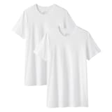 紳士　脇に縫い目のない　２枚組　クルーネック半袖Ｔシャツ