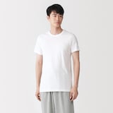 紳士　脇に縫い目のない　２枚組　クルーネック半袖Ｔシャツ