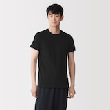 紳士　脇に縫い目のない　２枚組　クルーネック半袖Ｔシャツ