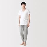 紳士　脇に縫い目のない　２枚組　Ｖネック半袖Ｔシャツ