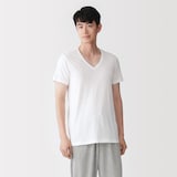 紳士　脇に縫い目のない　２枚組　Ｖネック半袖Ｔシャツ