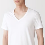 紳士　脇に縫い目のない　２枚組　Ｖネック半袖Ｔシャツ