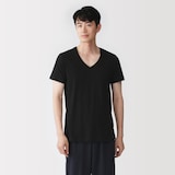 紳士　脇に縫い目のない　２枚組　Ｖネック半袖Ｔシャツ