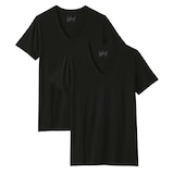 紳士　脇に縫い目のない　２枚組　Ｖネック半袖Ｔシャツ