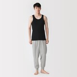 紳士　脇に縫い目のない　２枚組み　リブ編みタンクトップ
