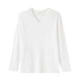 紳士　あったか綿　Ｖネック長袖Ｔシャツ