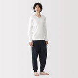 紳士　あったか綿　Ｖネック長袖Ｔシャツ