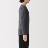 紳士　あったか綿　Ｖネック長袖Ｔシャツ