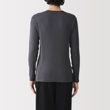 紳士　あったか綿　Ｖネック長袖Ｔシャツ