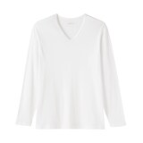 紳士　あったか綿　Ｖネック長袖Ｔシャツ
