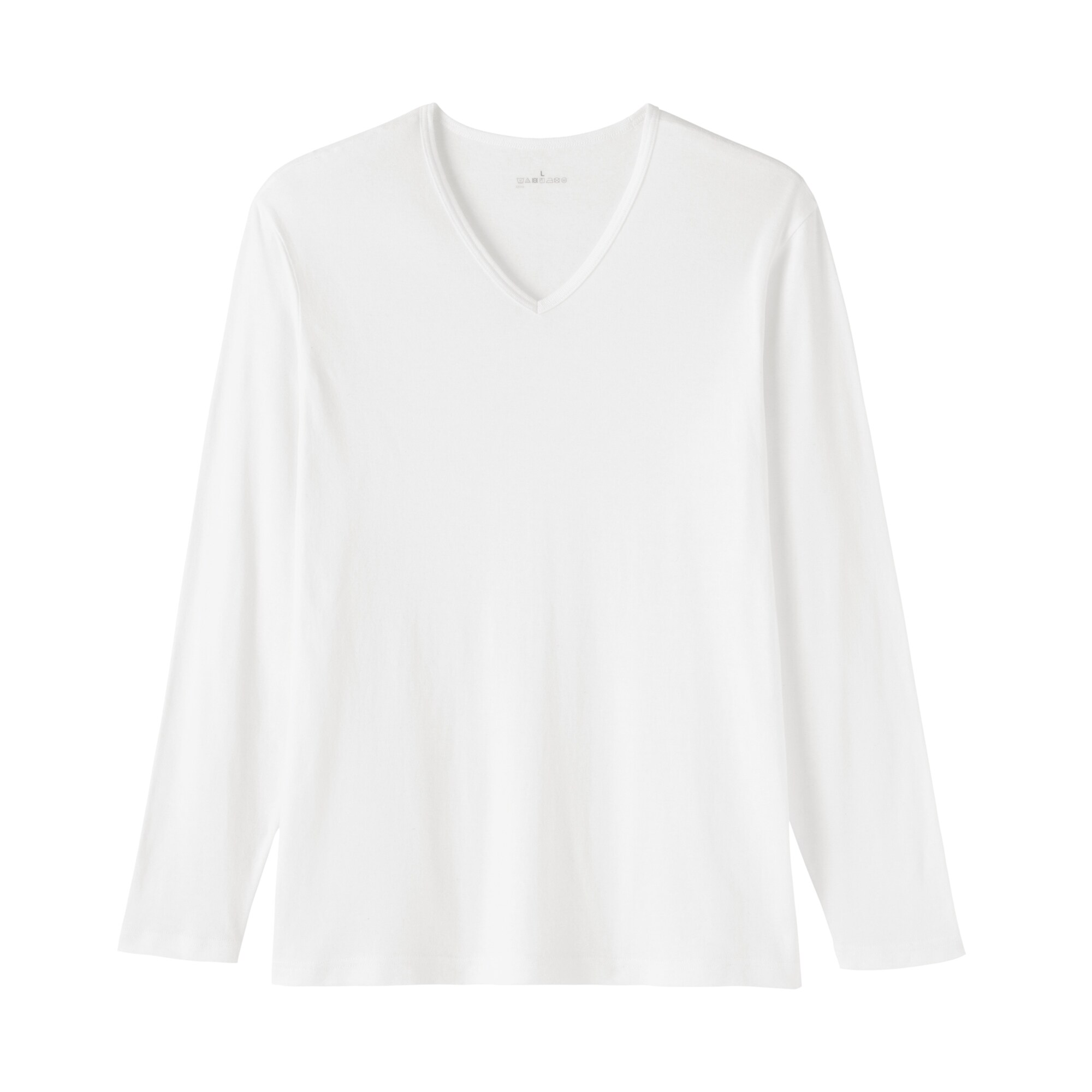 紳士　あったか綿　Ｖネック長袖Ｔシャツ