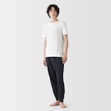 紳士　あったか綿　クルーネック半袖Ｔシャツ